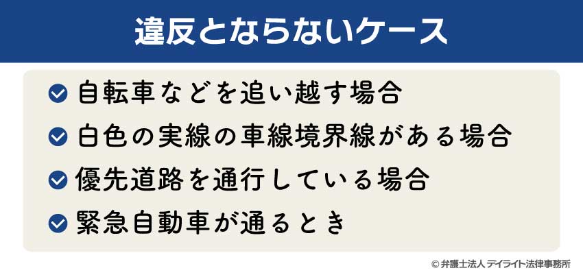 違反とならないケース