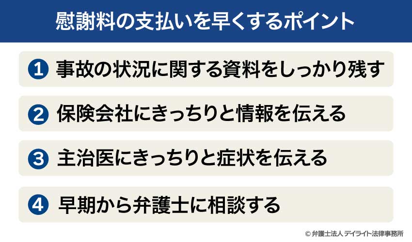 慰謝料の支払いを早くするポイント