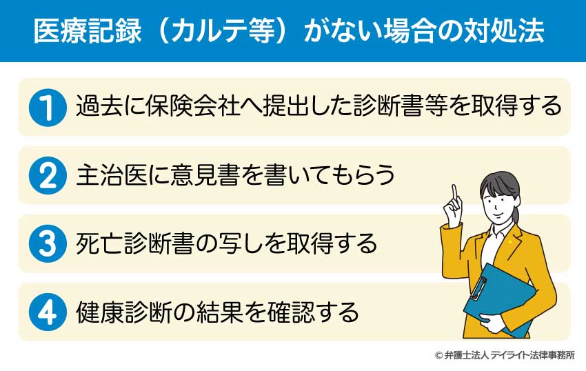 医療記録がない場合の対処法