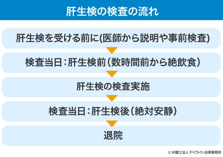 肝生検の検査の流れ