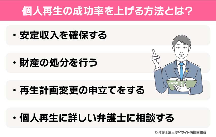 個人再生の成功率を上げる方法とは？