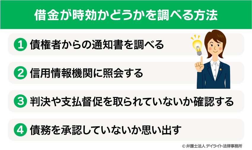 借金が事項がどうかを調べる方法