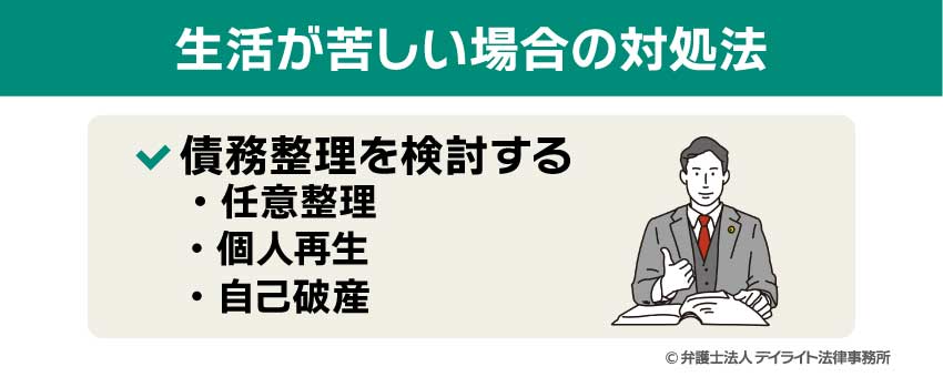 生活が苦しい場合の対処法