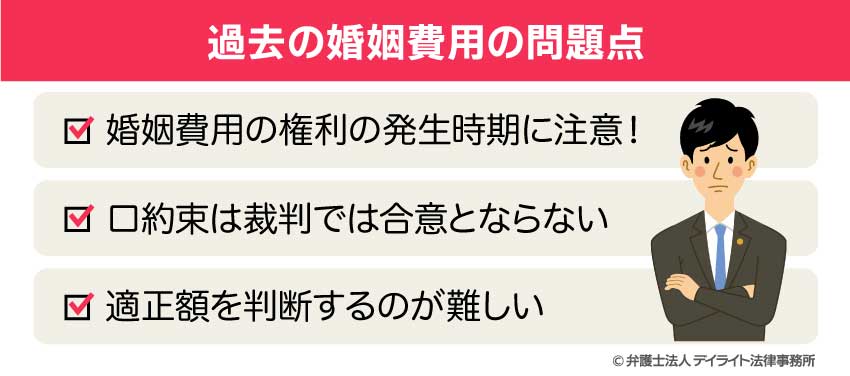 過去の婚姻費用の問題点