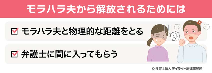 モラハラ夫から解放されるためには