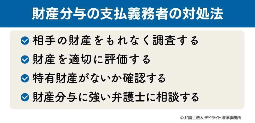 財産分与の支払義務者の対処法