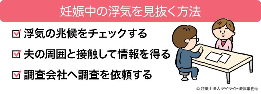 妊娠中の浮気を見抜く方法