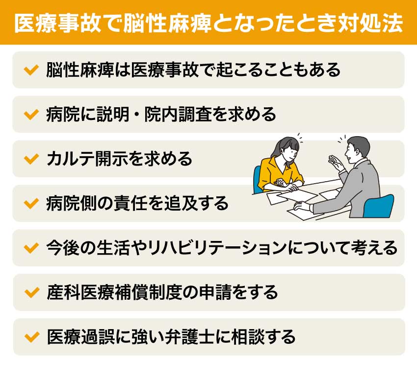 医療事故で脳性麻痺となったとき対処法