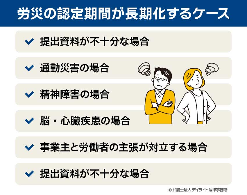 労災の認定期間が長期化するケース